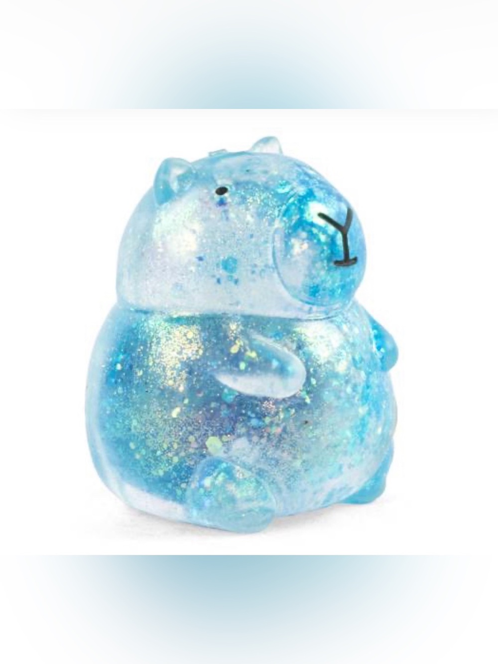 Blue Glitter Capybara Sugar Squish Toy